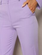 lily rose Pantaloni largi de costum violet cu talie înaltă și elastic în talie Casemea