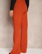 lily rose Pantaloni Largi Portocalii închiși de costum cu talie înaltă și elastic în talie Meaba