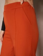 lily rose Pantaloni Largi Portocalii închiși de costum cu talie înaltă și elastic în talie Meaba