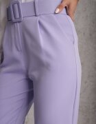 lily rose Pantaloni Mov De Costum High Waist cu Centură Wenus