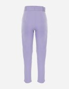 lily rose Pantaloni Mov De Costum High Waist cu Centură Wenus