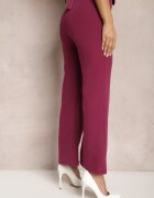 lily rose Pantaloni Mov închis Larghi Din material High Waist Dinnes