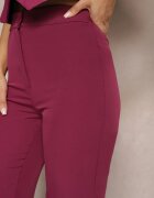 lily rose Pantaloni Mov închis Larghi Din material High Waist Dinnes