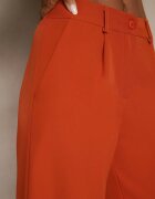 lily rose Pantaloni Portocalii Ample Talie Înaltă cu Elastic în Talie Eternel