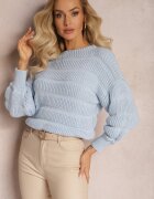 lily rose Pulover Albastru cu croi scurt lejer Olimppia