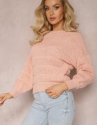 lily rose Pulover Roz cu croială scurtă și lejeră Olimppia