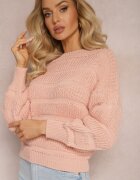 lily rose Pulover Roz cu croială scurtă și lejeră Olimppia