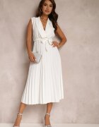 lily rose Rochie Albă Volantis
