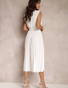 lily rose Rochie Albă Volantis