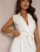 lily rose Rochie Albă Volantis