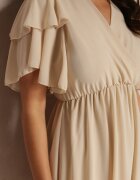 lily rose Rochie Bej Deschis Nemele
