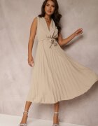 lily rose Rochie bej Volantis
