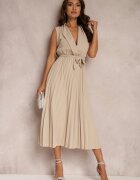 lily rose Rochie bej Volantis