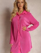 lily rose Rochie Fucsia Tip Cămașă Mini Decorată Cu Pliuri Culven