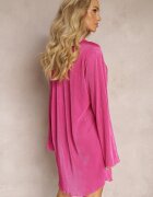 lily rose Rochie Fucsia Tip Cămașă Mini Decorată Cu Pliuri Culven