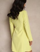 lily rose Rochie Galbenă Sacou cu cordon în talie Manga