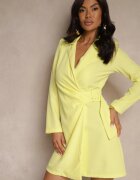 lily rose Rochie Galbenă Sacou cu cordon în talie Manga
