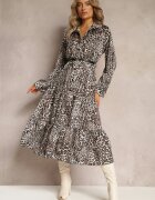 lily rose Rochie Maro leopard cu curea Antibrote