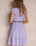lily rose Rochie Mov cu curea Theophena