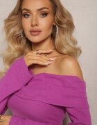 lily rose Rochie Mov Mulate Spaniolă cu Crapatură Phillas