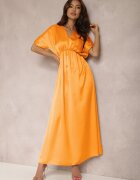 lily rose Rochie Portocalie Satinată Cythora