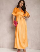 lily rose Rochie Portocalie Satinată Cythora