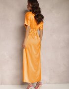 lily rose Rochie Portocalie Satinată Cythora