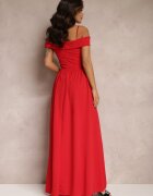 lily rose Rochie Roșie de cocktail cu decolteu adânc Maxi Gelfe