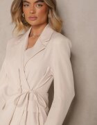 lily rose Sacou Bej deschis decorat cu legătură laterală Lunorisa