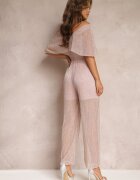 lily rose Salopetă Roz cu Craci Largi și Suprapunere Decorativă Phedia