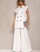 lily rose Vestă de costum Albă cu Linie de Umăr Rigidizată Ellamira