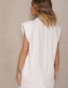 lily rose Vestă de costum Albă cu Linie de Umăr Rigidizată Ellamira