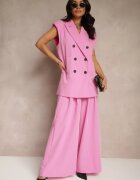 lily rose Vestă de costum Roz cu umeri întăriți Ellamira
