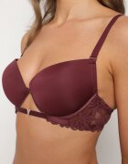 love magnolia Bustieră Mov închis Push-Up cu Dantelă și Decupaj în Față Sariaris