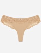 love magnolia Chiloți String Bej Decorate Cu Dantelă Phisoris