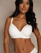 love magnolia Sutien Alb Clasic cu Textură Netedă Adriaros