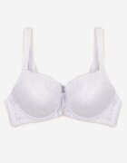 love magnolia Sutien Alb cu Dantelă și Bandă cu Zirconiu Katielle
