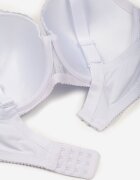 love magnolia Sutien Alb cu Dantelă și Bandă cu Zirconiu Katielle