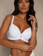 love magnolia Sutien Alb cu Dantelă și Zirconii Himelodia
