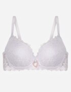 love magnolia Sutien Alb de Dantelă Decorat cu inima Bothilei din zirconiu
