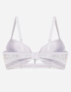 love magnolia Sutien Alb din Dantelă în stil clasic cu aplicație Galinassa