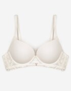love magnolia Sutien Alb Push-up cu Dantelă și Decupaj în față Sariaris
