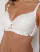 love magnolia Sutien bej deschis decorat cu dantelă și fundiță Aqiany