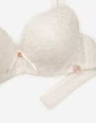 love magnolia Sutien bej deschis decorat cu dantelă și fundiță Aqiany