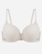 love magnolia Sutien bej deschis din dantelă cu aplicație metalică Dorzedi