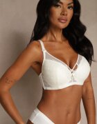 love magnolia Sutien Bej deschis din Dantelă cu Inimă cu Zirconiu Adrievianna