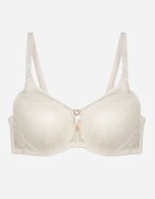 love magnolia Sutien Bej deschis din Dantelă cu Inimă cu Zirconiu Adrievianna