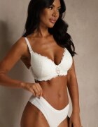 love magnolia Sutien bej deschis din dantelă decorat cu inimă din zirconiu Bothilei