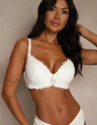 love magnolia Sutien bej deschis din dantelă decorat cu inimă din zirconiu Bothilei