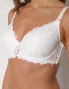 love magnolia Sutien bej deschis din dantelă decorat cu inimă din zirconiu Bothilei